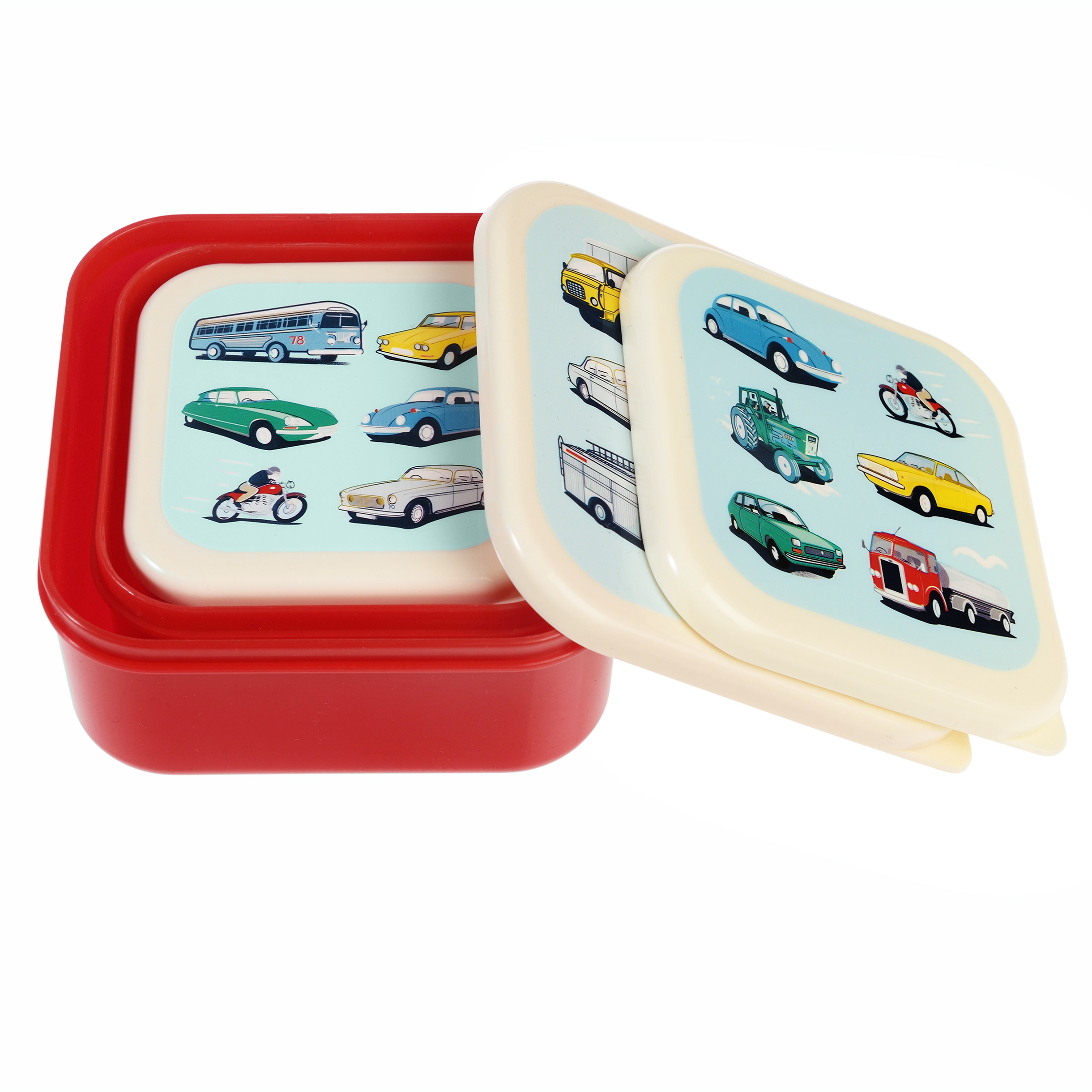 snack boxes (set of 3) - road trip
