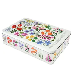 biscuit tin - wild flowers