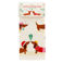 cotton tea towel - festive sausage dog