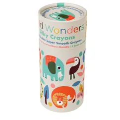 silky crayons (set of 12) - wild wonders silky crayons (set of 12) - wild wonders