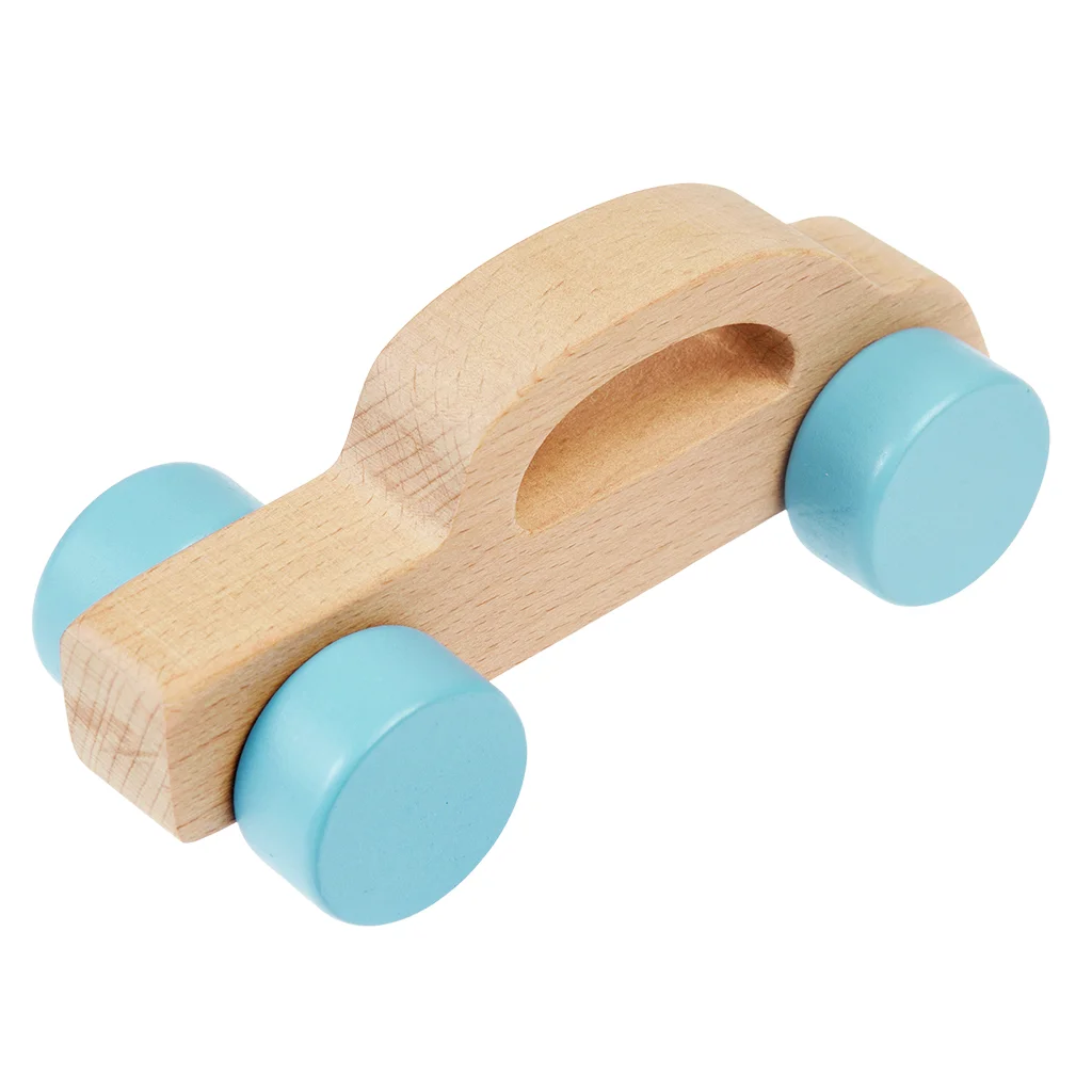 wooden push along toy - car