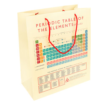 große geschenktüte periodic table
