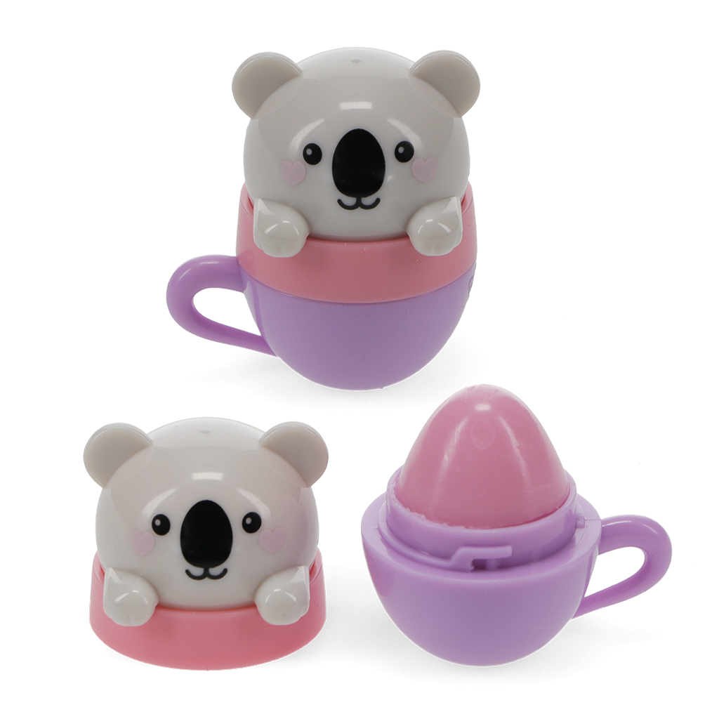 mini berry scented lip balm (assorted) - teacup animal friends