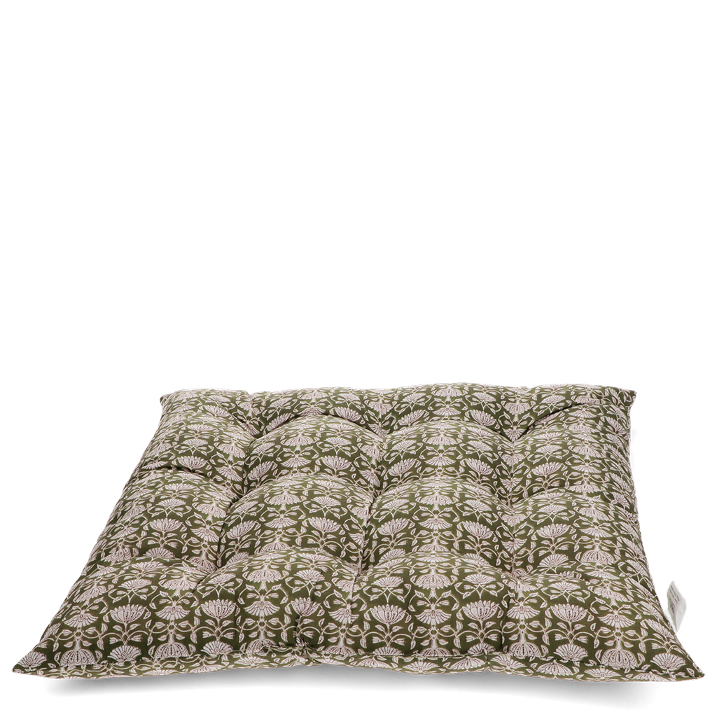 seat pad cushion (37x37cm) - brown lily