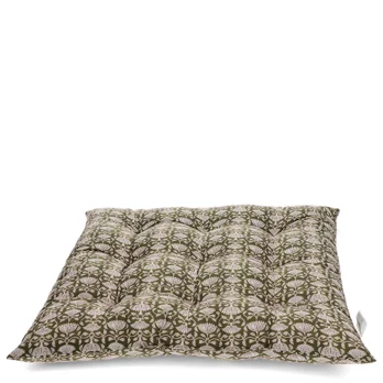 sitzkissen (37x37cm) - braun mit lilien sitzkissen (37x37cm) - braun mit lilien