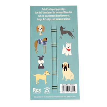 dog paper clips (set of 5) - best in show