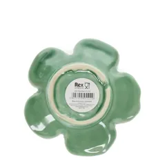 plat à fleurs en céramique 11cm - vert plat à fleurs en céramique 11cm - vert