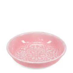 enamel trinket dish - pink enamel trinket dish - pink