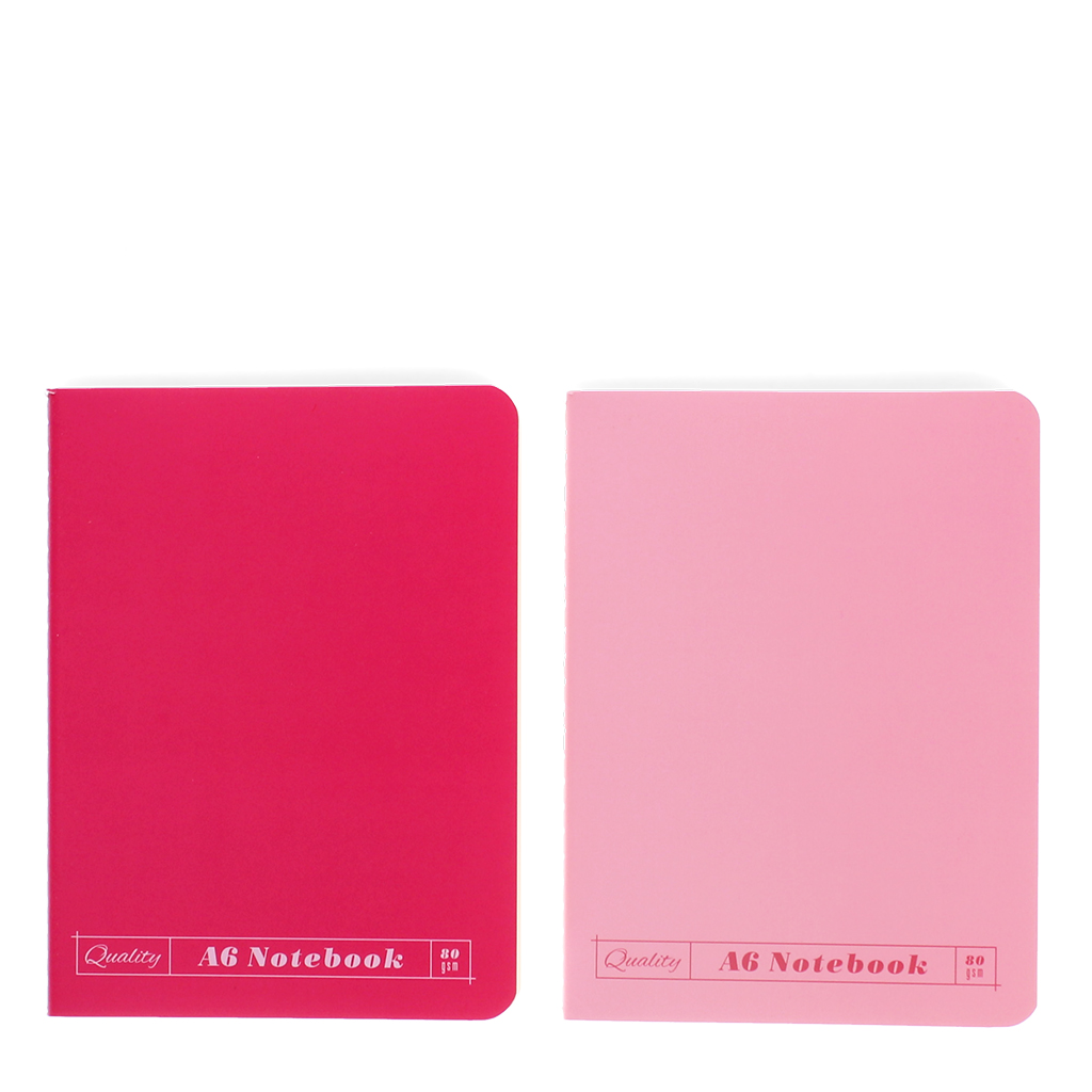 carnets a6 (lot de 2) - roses