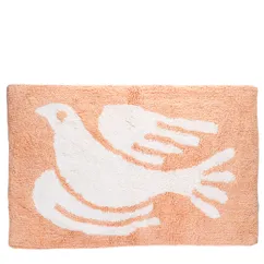 tufted cotton bath mat - white dove tufted cotton bath mat - white dove