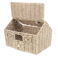 korb aus geflochtenem papier in form eines hauses