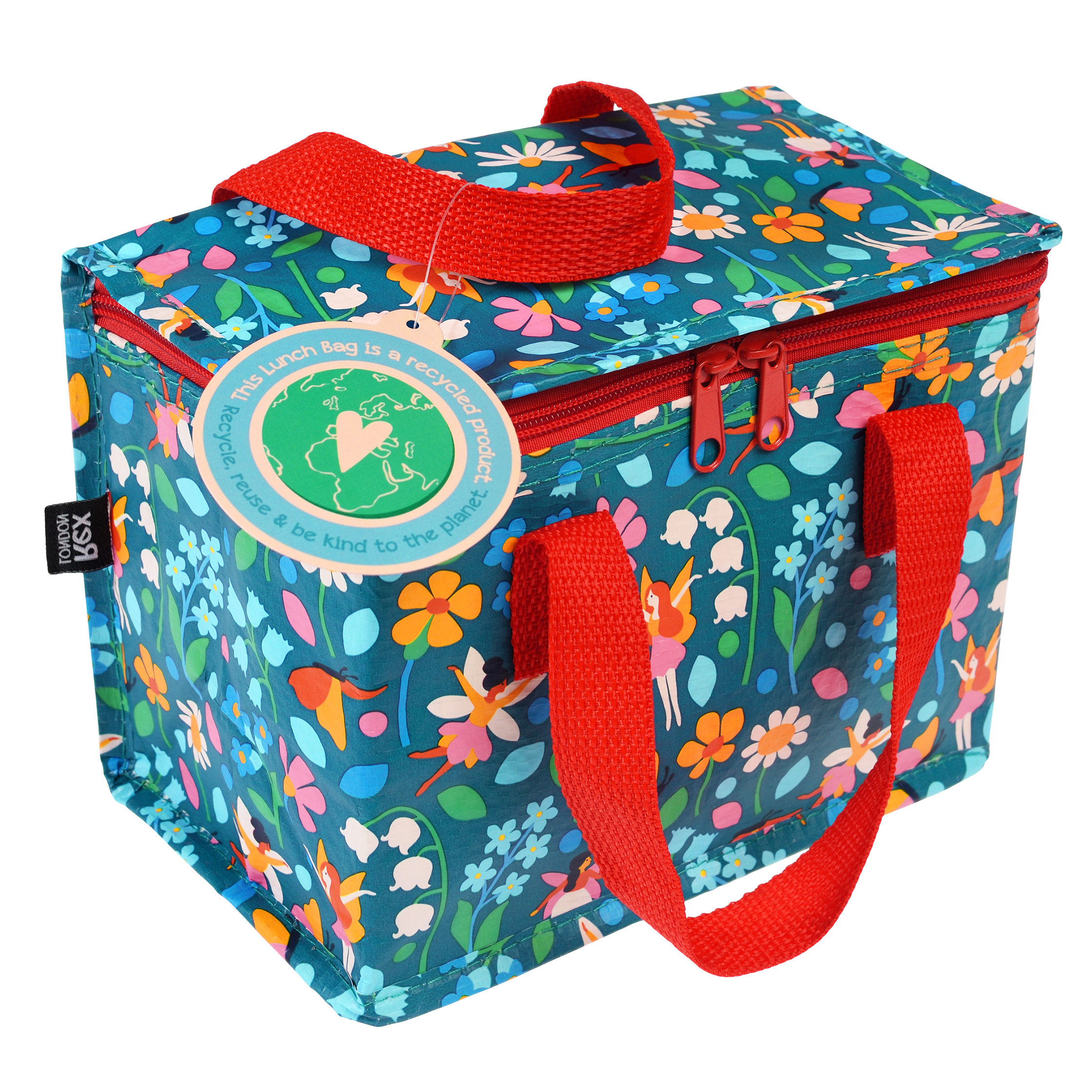 insulated lunch bag - fairies in the garden