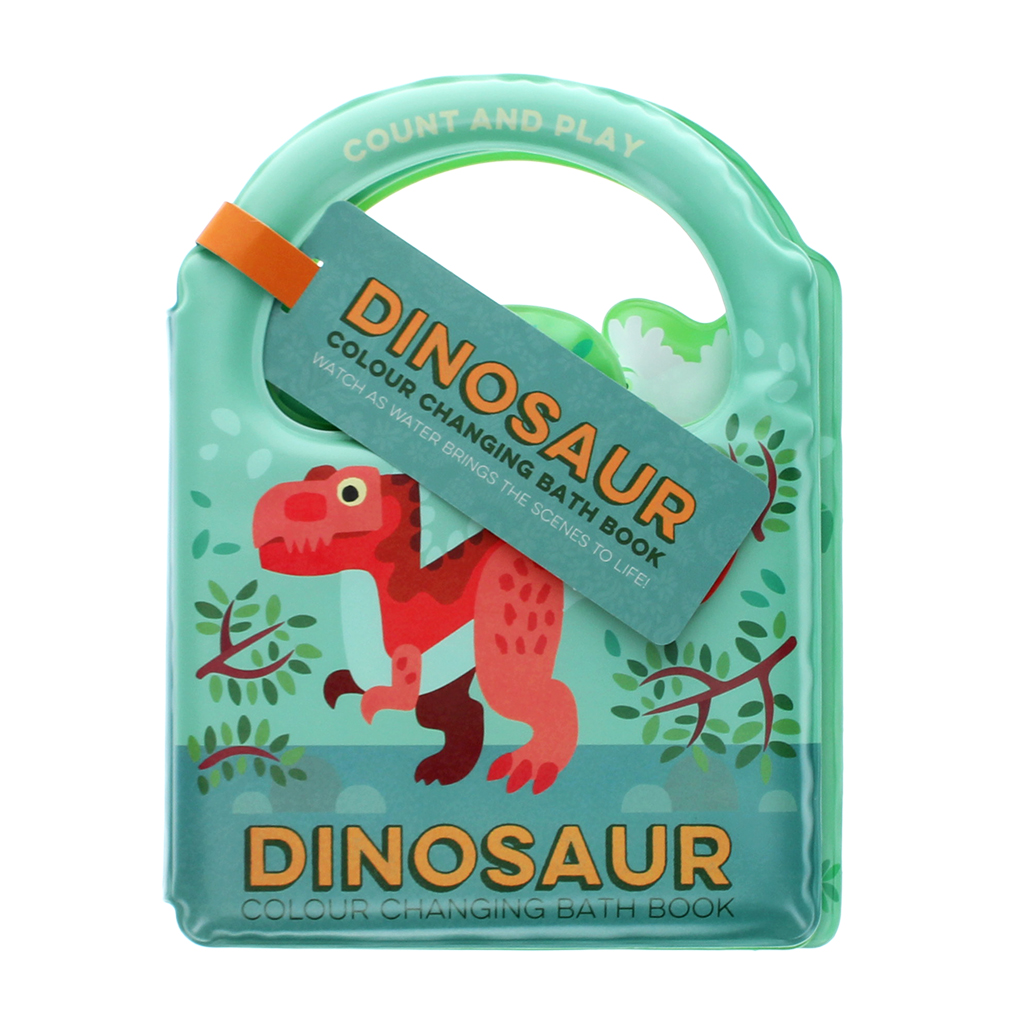 colour changing bath book - baby dinos