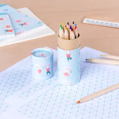 tube of colouring pencils - mouse ballet tube of colouring pencils - mouse ballet