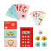 wooden shopping money play set