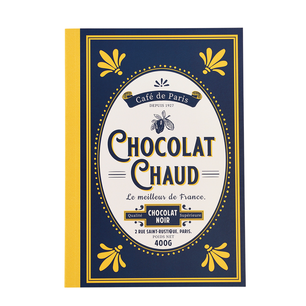 a5 notebook - café de paris "chocolate chaud"
