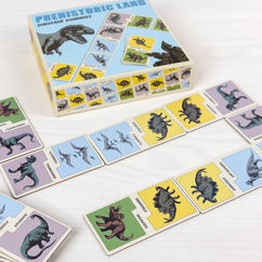 dinosaur dominoes - prehistoric land