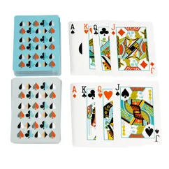 box of playing cards (two decks)