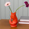 ceramic fish vase - orange