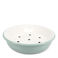round two-part enamel soap dish - sage green