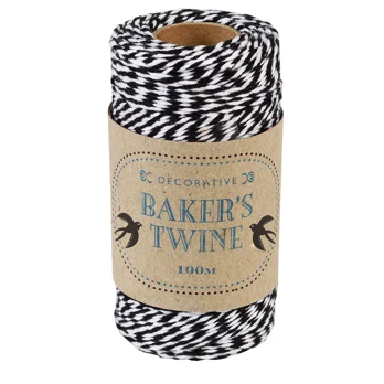 roll of twine (100m) - black and white roll of twine (100m) - black and white