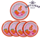 metal coasters (set of 4) - aperitivo spritz