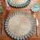 set de table en cosses de maïs - gris