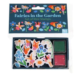 set of mini stamps - fairies in the garden set of mini stamps - fairies in the garden