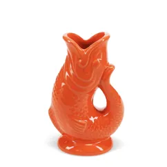 vase poisson en céramique - orange vase poisson en céramique - orange