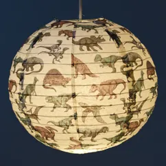 paper lampshade - prehistoric land paper lampshade - prehistoric land
