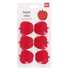 bag clips (set of 6) - apple