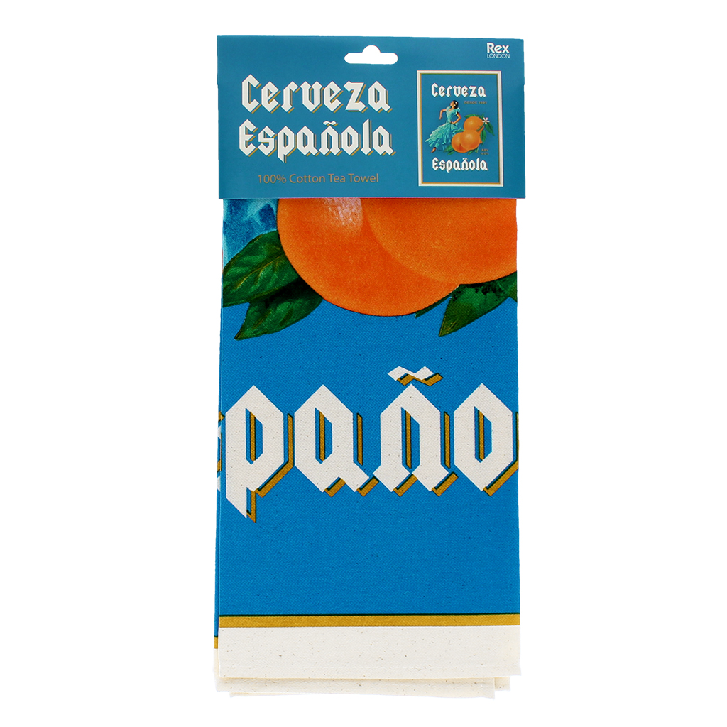 cotton tea towel - cerveza española