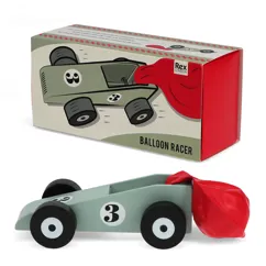 wooden balloon-powered racing car wooden balloon-powered racing car