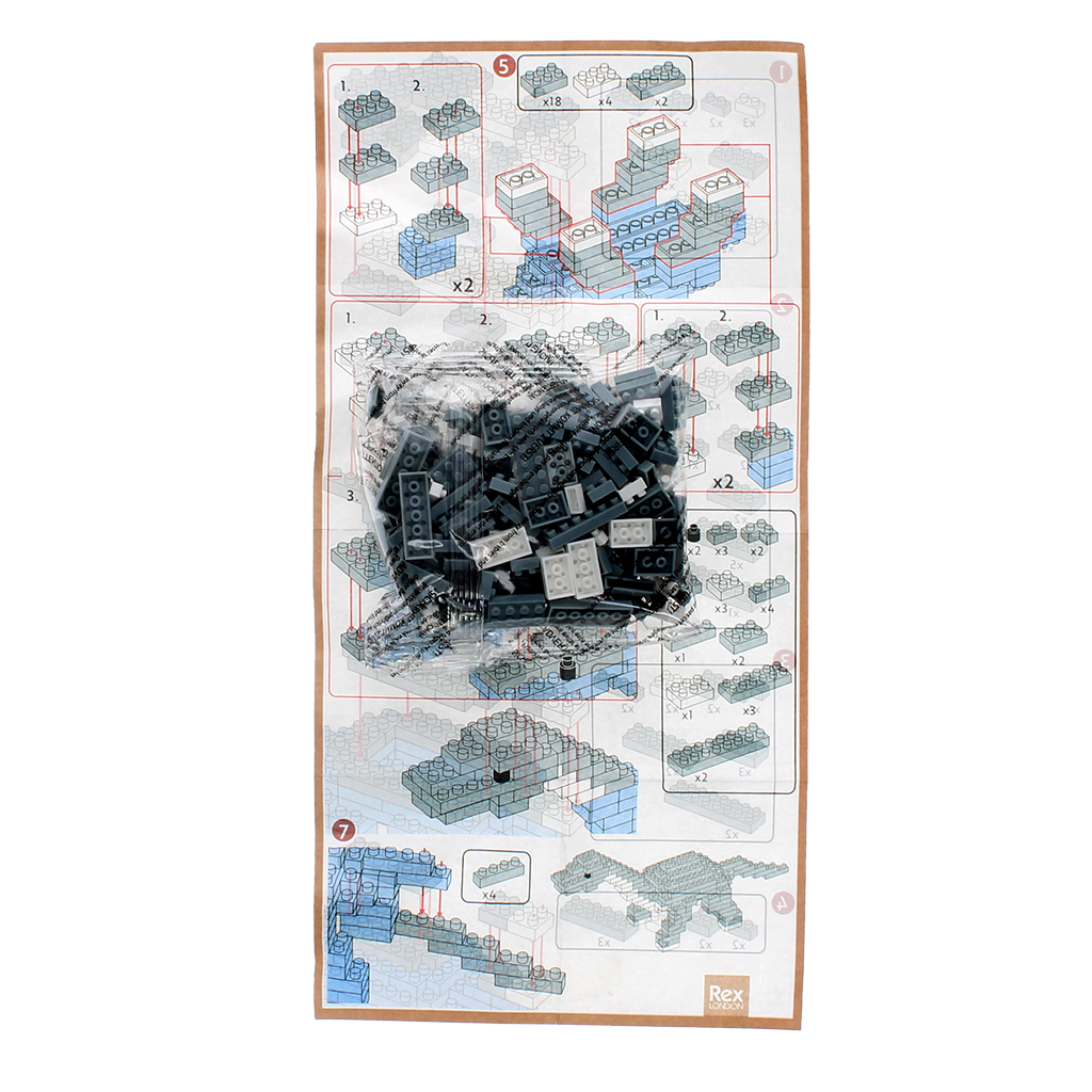 build your own dinosaur model brick kit - diplodocus