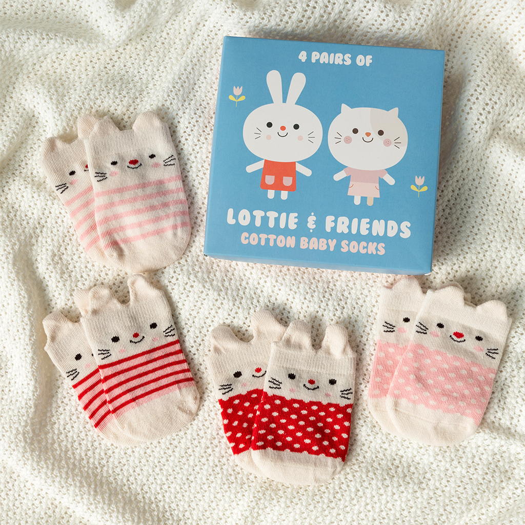 baby socks (4 pairs) - lottie and friends