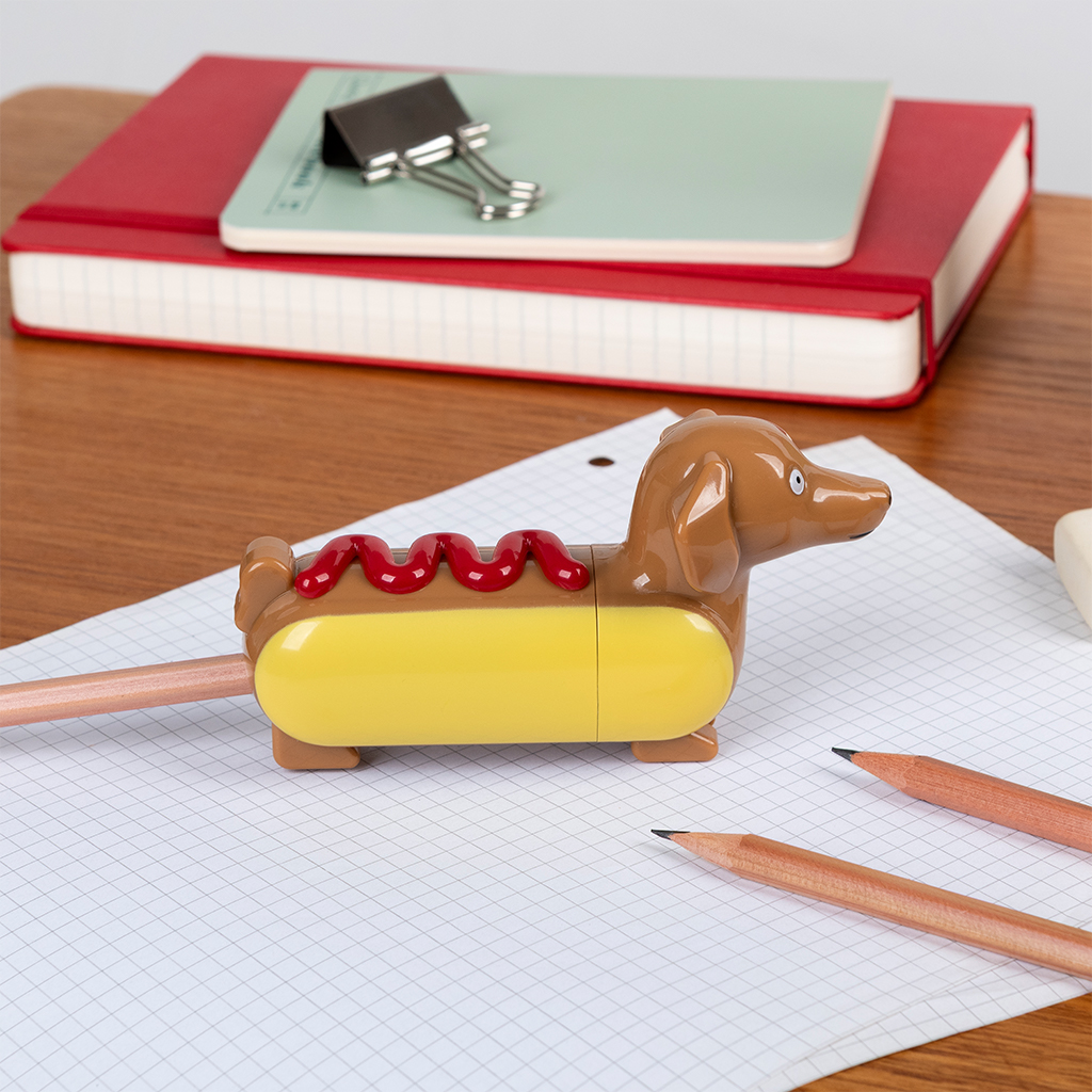 pencil sharpener - hot dog