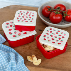 snackdosen (3-er set) - little strawberry