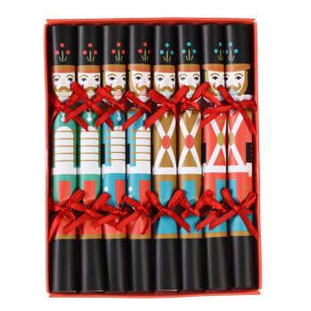 mini christmas tree decorations (pack of 8) - nutcracker soldier