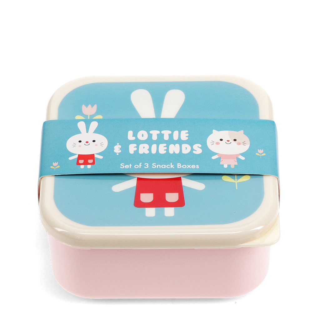 snack boxes (set of 3) - lottie and friends