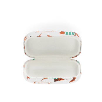 mini travel case - sausage dog