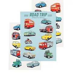 tatouages temporaires road trip (2 feuilles) tatouages temporaires road trip (2 feuilles)
