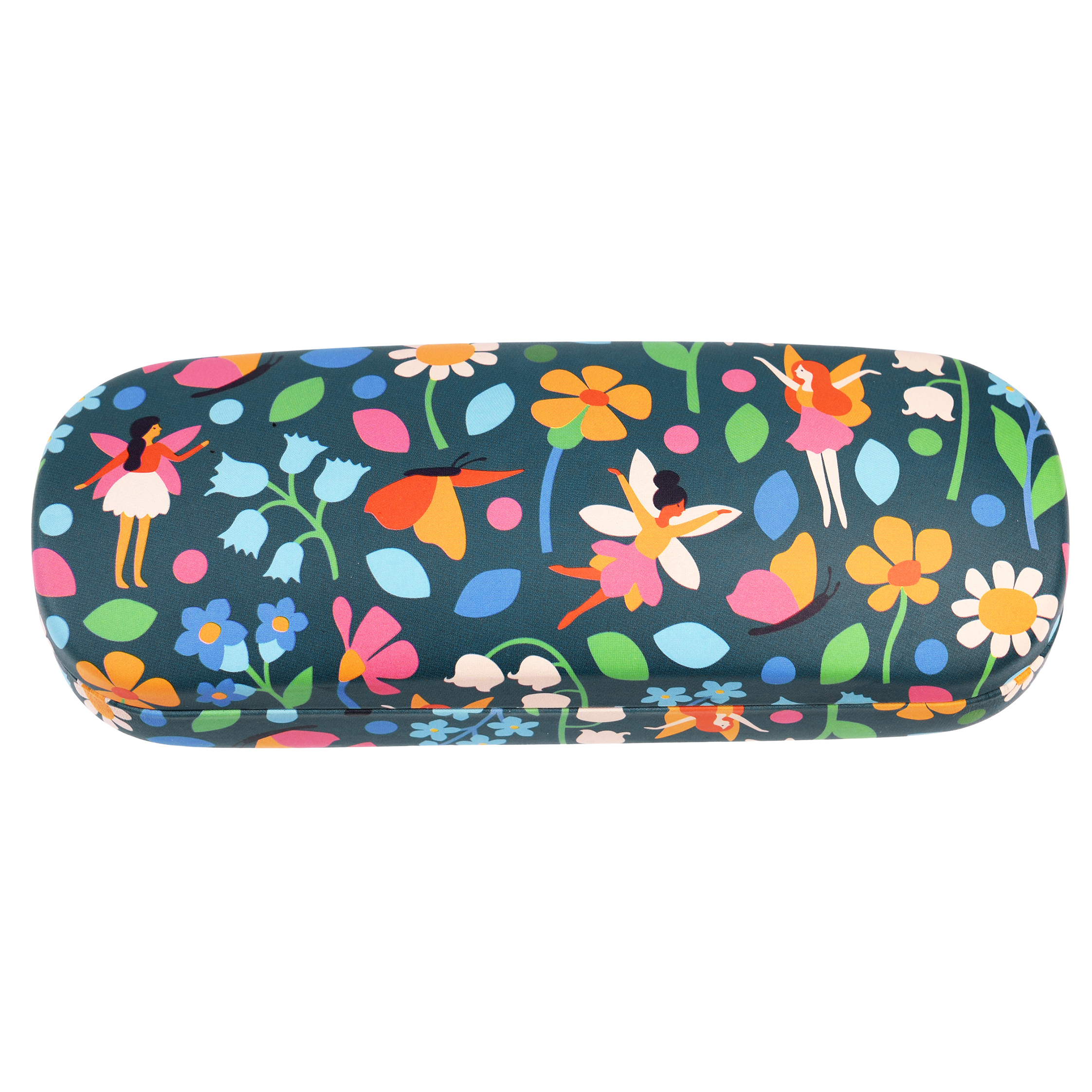 glasses case & cleaning cloth - fairies in the garden