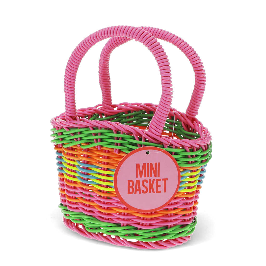 geflochtener korb aus kunststoff - mini-ostern