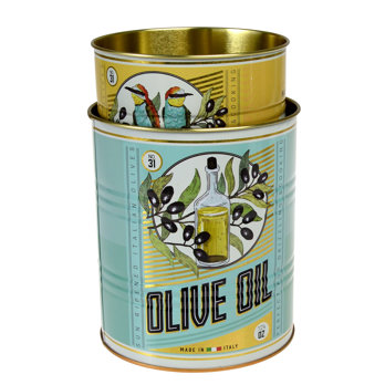 boîtes de conservation olive oil (lot de 2)