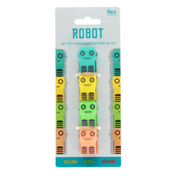 highlighter set zum zusammenstecken - roboter