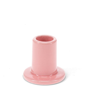kerzenhalter aus keramik - pink