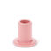 kerzenhalter aus keramik - pink