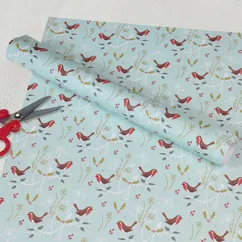 wrapping paper sheets - winter walk