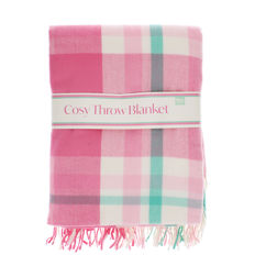 kuschelige wohndecke (130 x 155 cm) – pink