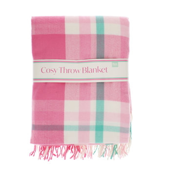 kuschelige wohndecke (130 x 155 cm) – pink